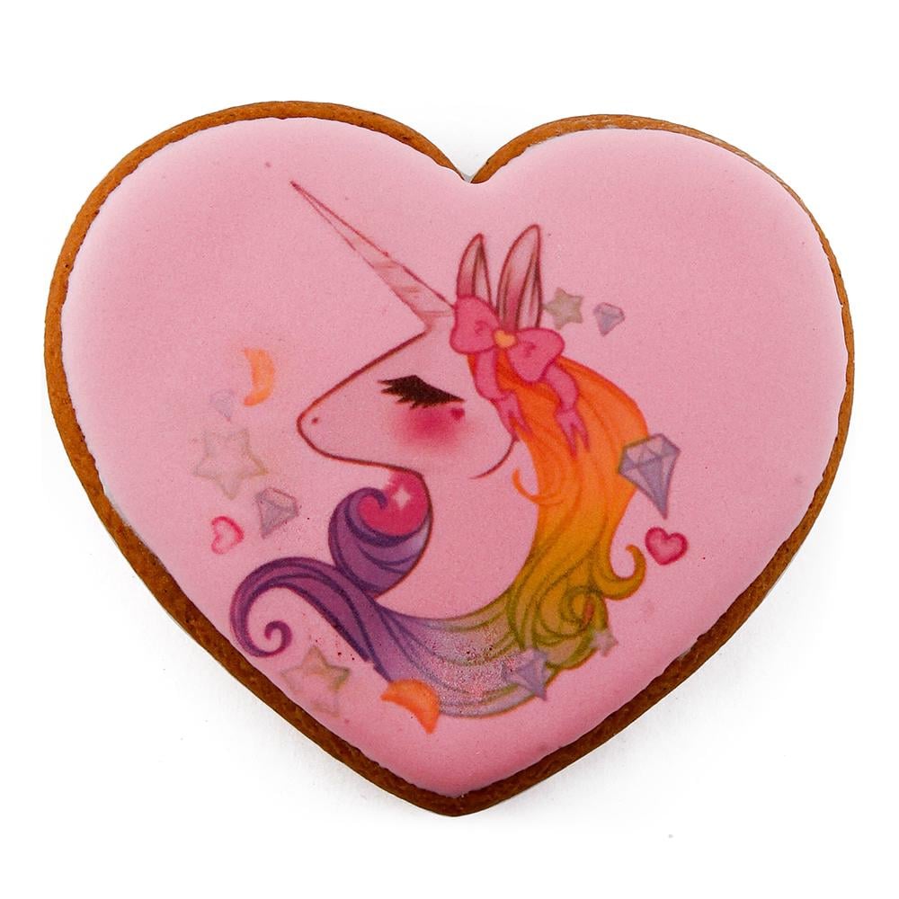 Пряник Крафт Печенье COLOR с принтом Единорог 45 г