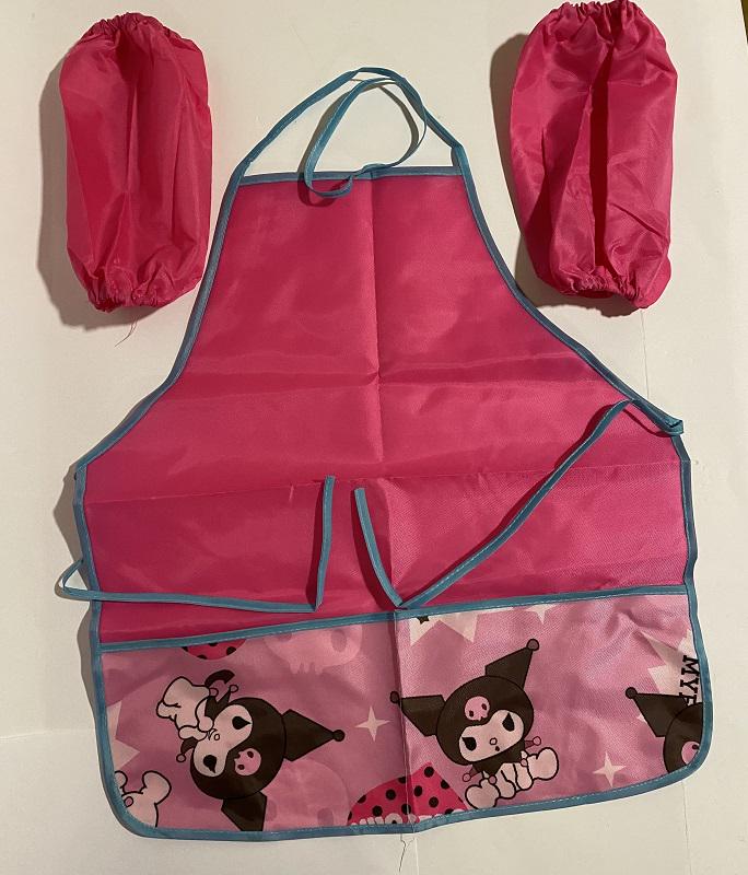 Фартух с нарукавниками Зайчик Куроми 127-2 полиэстер 50х45 см/28 см Розовый (1340973) - фото 1