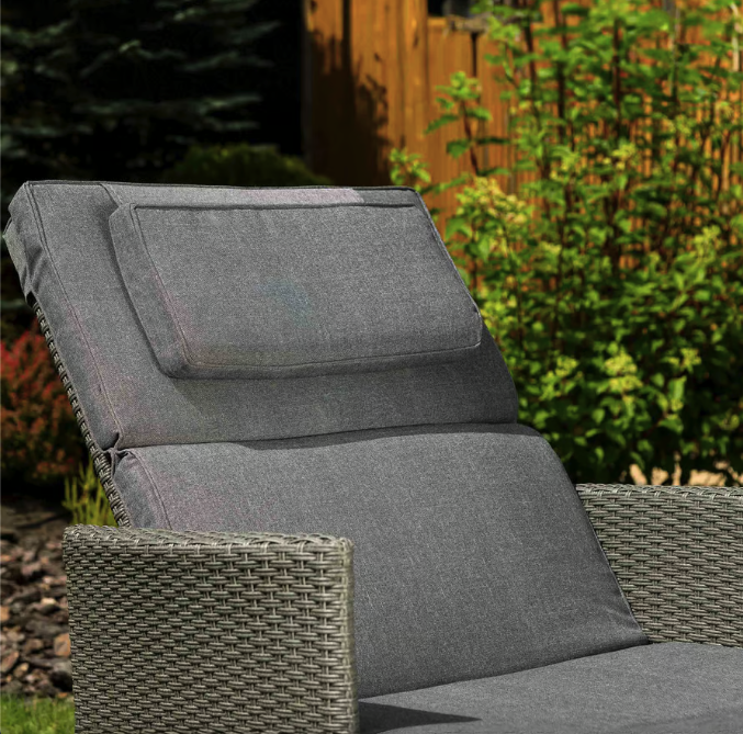 Шезлонг садовый Di Volio Breso из ротанга Серый (4508) - фото 8 Шезлонг садовый Di Volio Breso из ротанга Серый (4508) - фото 8