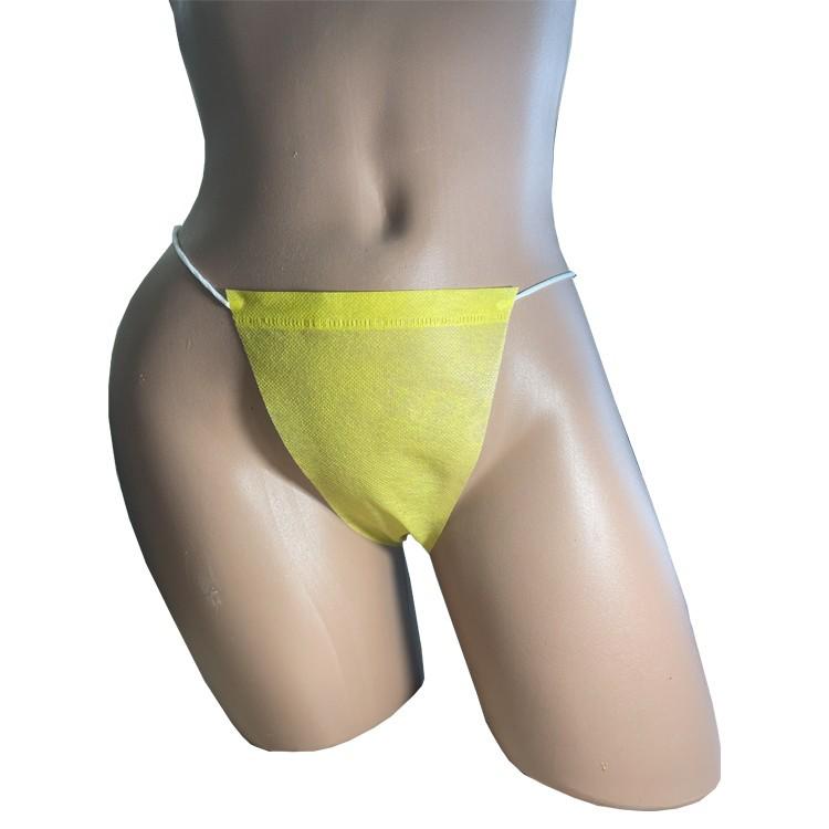 Трусики-стринги одноразовые Monaco Style S/M 50 шт. Желтый (88887) - фото 4