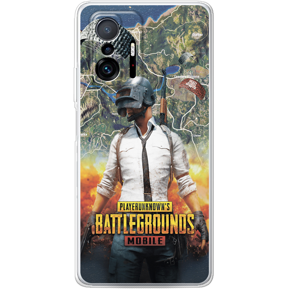 Чохол BoxFace Xiaomi 11T / 11T Pro PUBG Mobile Прозорий силікон (43423-up2309-43423)