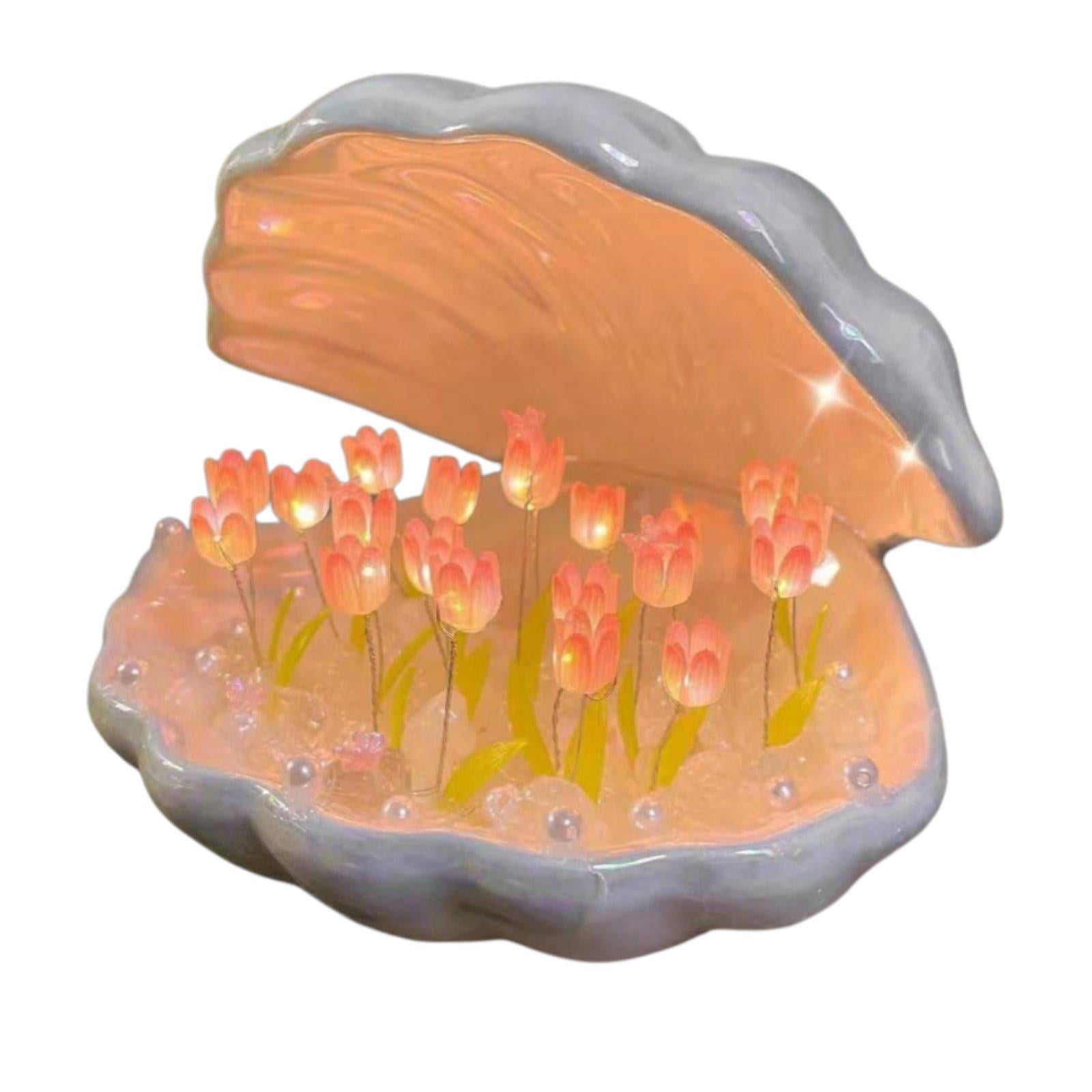 Лампа настольная Desniltol DIY Tulip Night Light в форме раковины