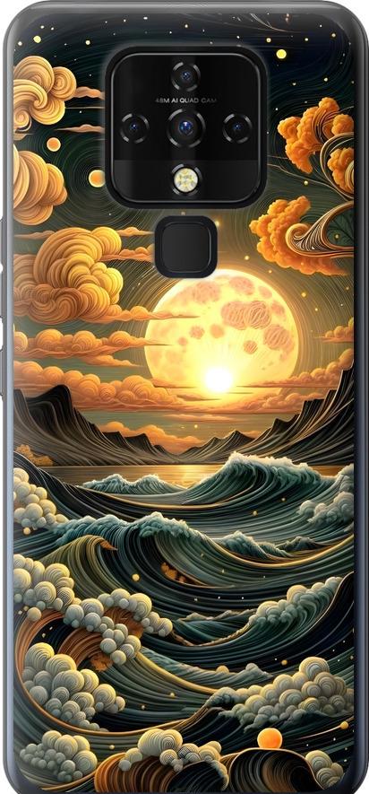 Чехол на Tecno Camon 16 SE CE7j Арт волны (6332u-2398-42517)