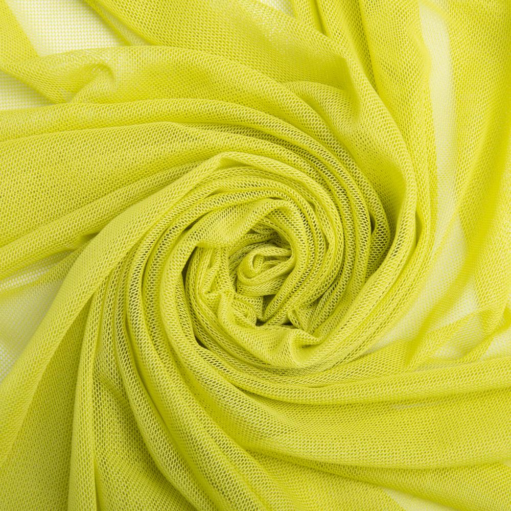 Ткань сетка стрейч мягкая однотонная V-1538 салат