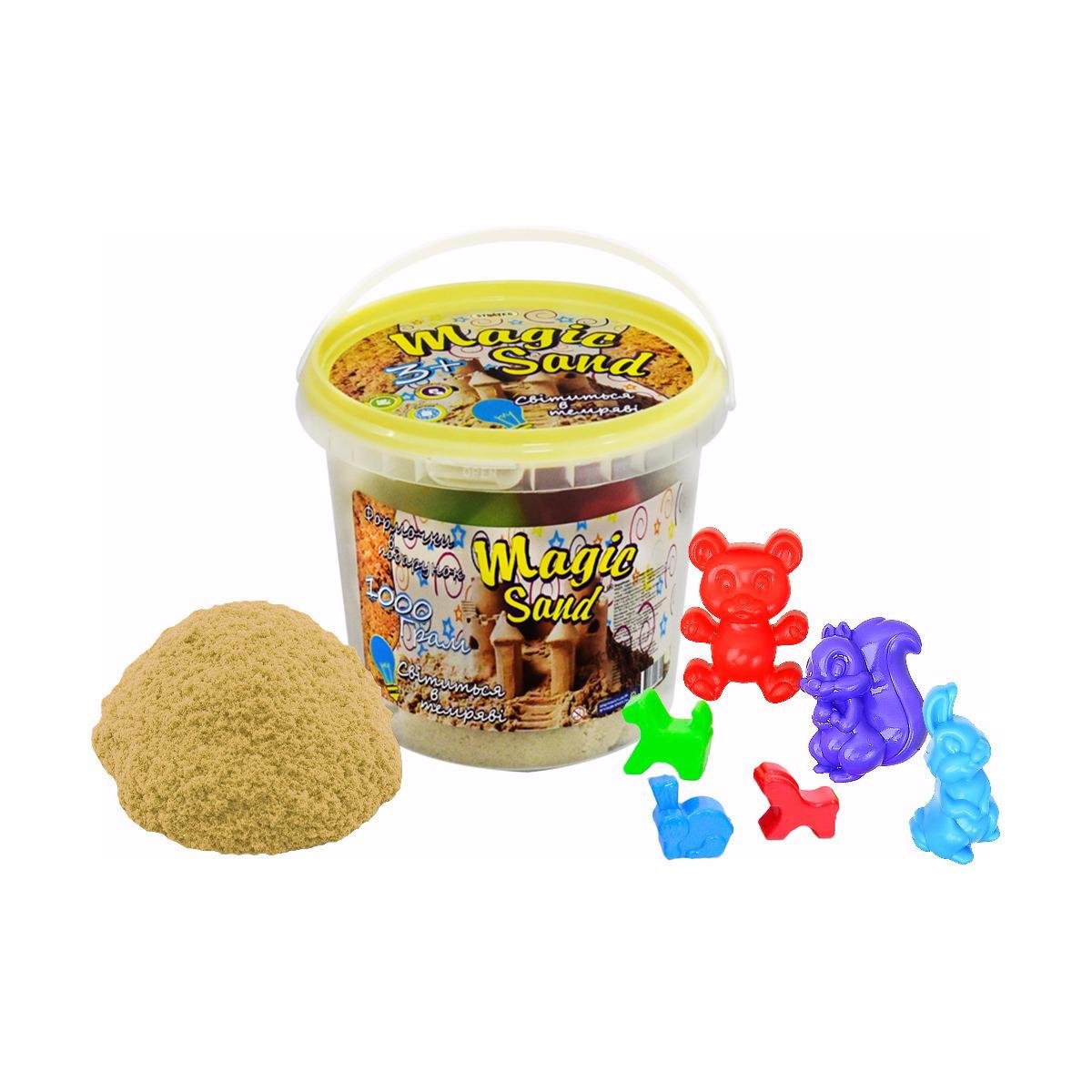 Кінетичний пісок Strateg Magic Sand 1 кг світиться в темряві у відрі Класичний (372-7) Кінетичний пісок Strateg Magic Sand 1 кг світиться в темряві у відрі Класичний (372-7)