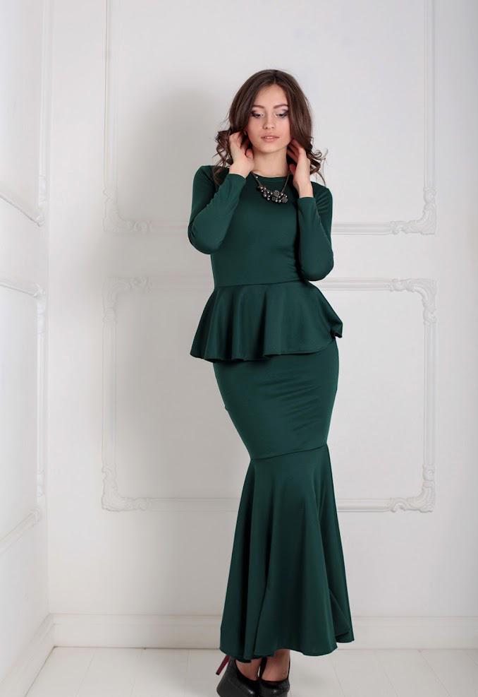 Платье женское Podium Laura 20931-DARKGREEN L Зеленый