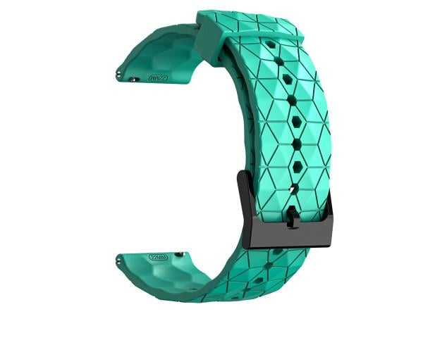Ремінець силіконовий Structural Rhombus для Samsung Watch 6/5/4/Active 2 20 мм​ Бірюзовий