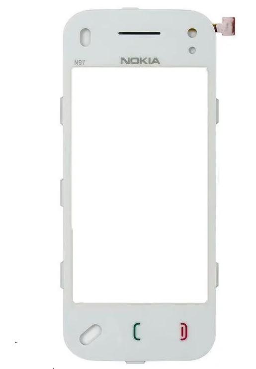 Сенсор для Nokia N97 with frame White (000048238)