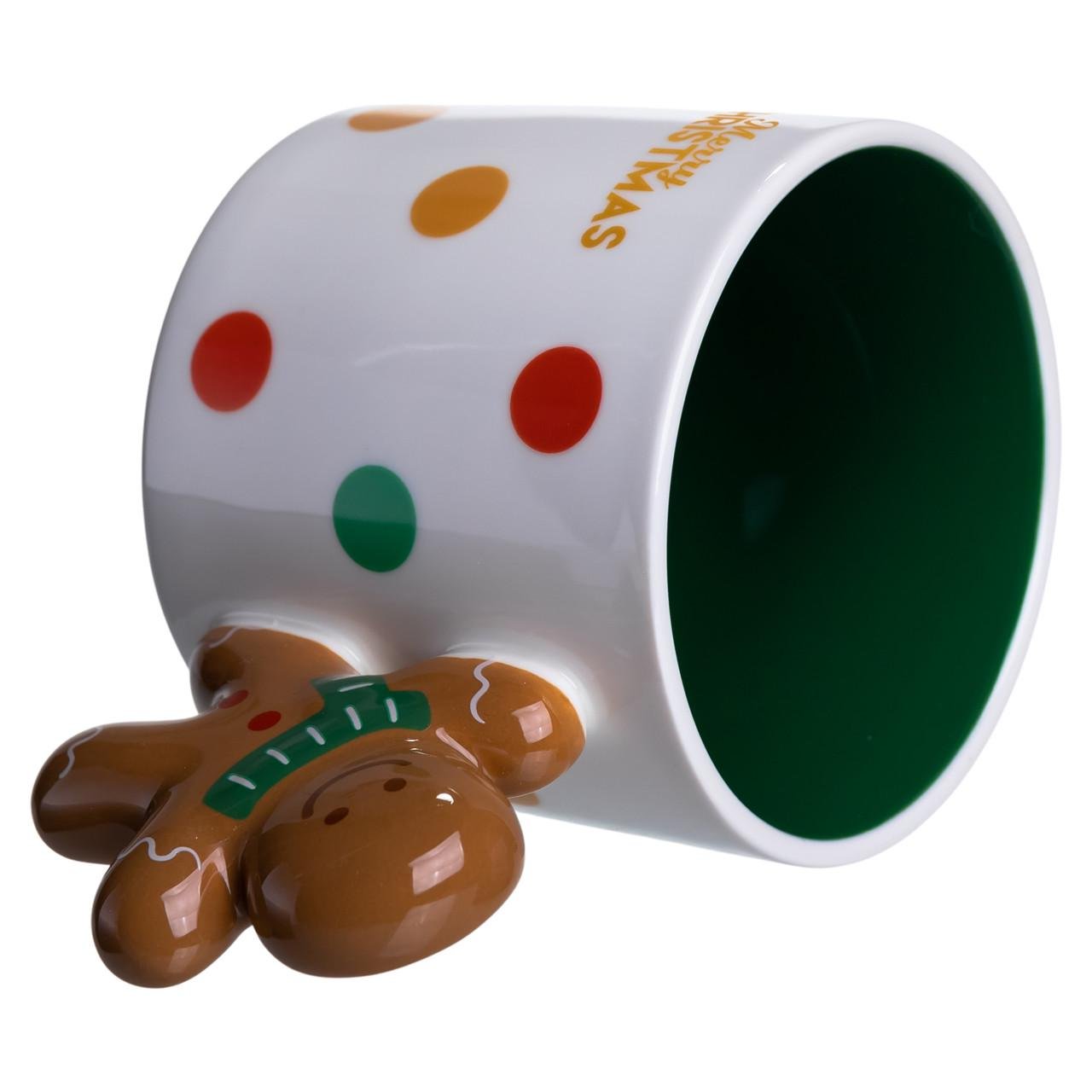 Чашка порцелянова Пряничний чоловічок 400 мл (FM-CS-51WGR) - фото 3 Чашка порцелянова Пряничний чоловічок 400 мл (FM-CS-51WGR) - фото 3