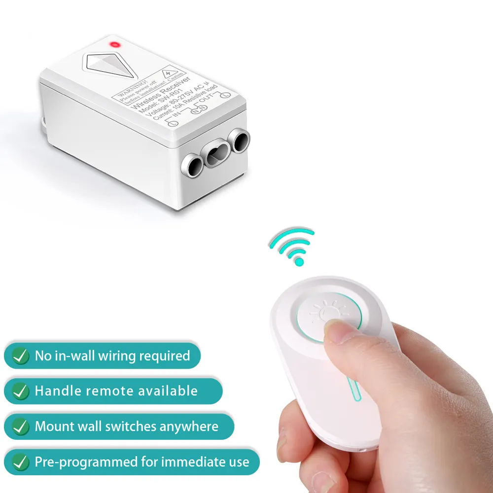 Комплект беспроводной выключатель с 1-канальным пультом CK1 с приемным блоком SW-R01 Premium - фото 2 Комплект беспроводной выключатель с 1-канальным пультом CK1 с приемным блоком SW-R01 Premium - фото 2