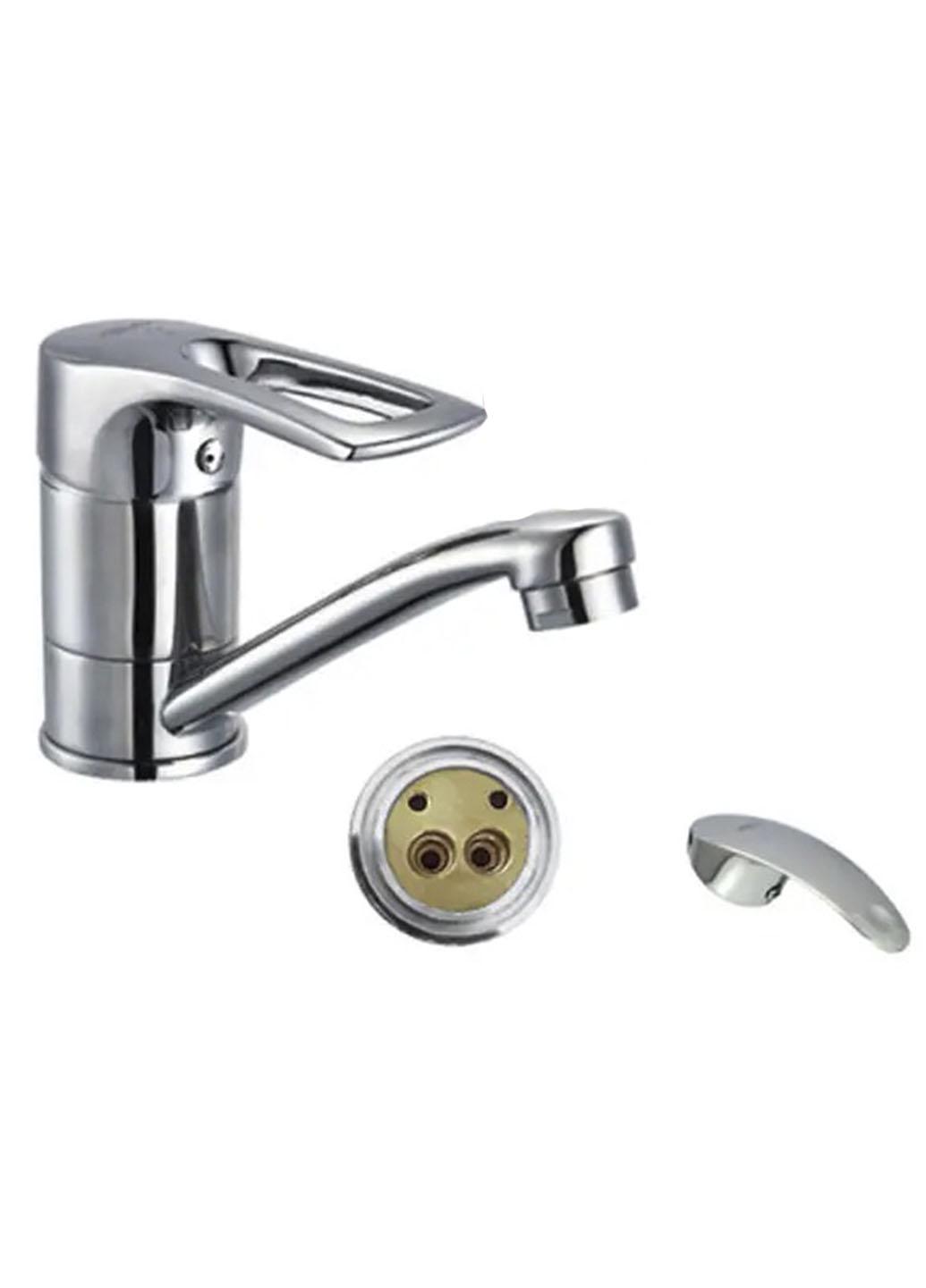 Смеситель для умывальника Zerix pan-b 135 Серый (mega03219)