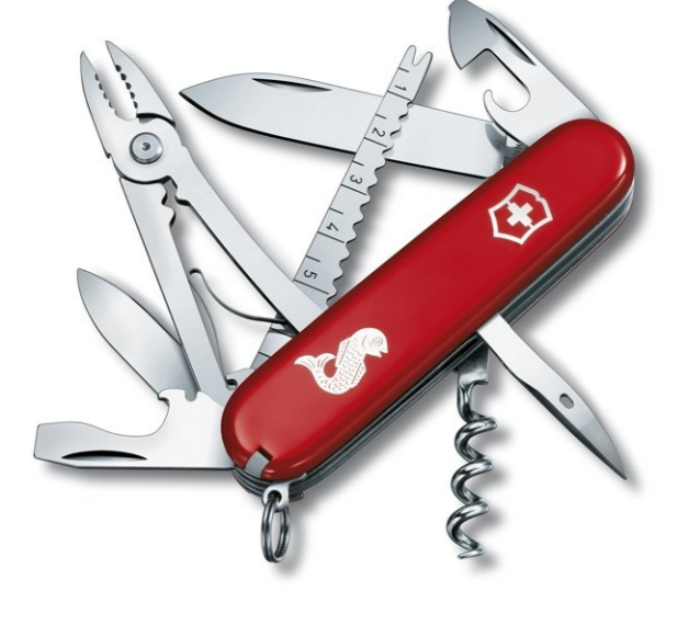 Мультитул Victorinox Swiss Army Angler Красный (1.3653.72_Vx13653.72)