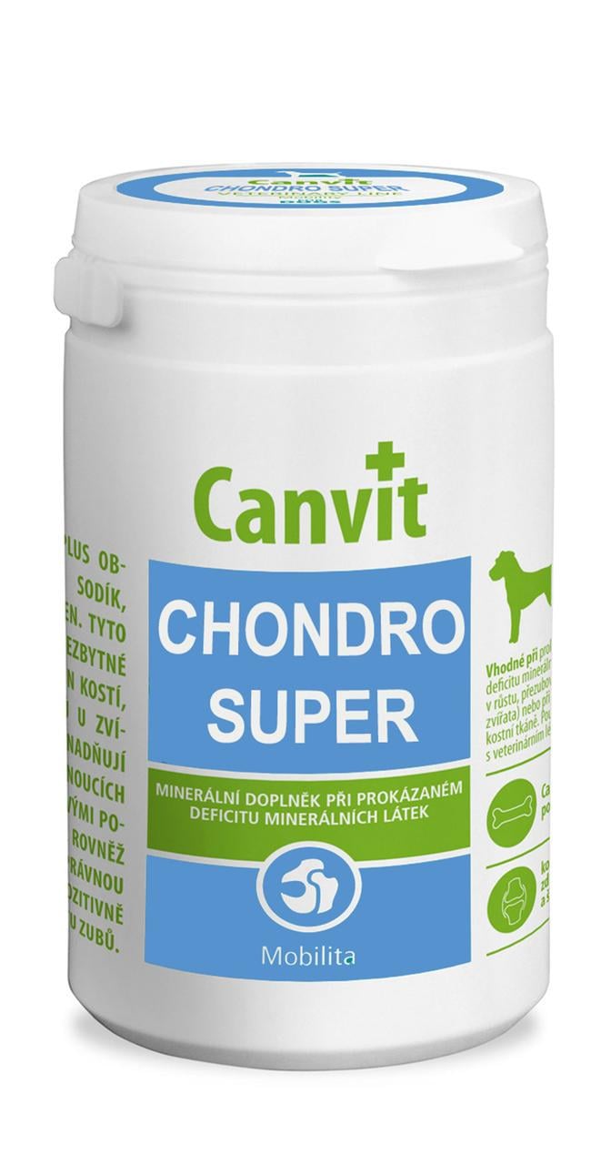 Витаминная кормовая добавка Canvit Chondro super по уходу за суставами собак от 25 кг 230 г (can50818)