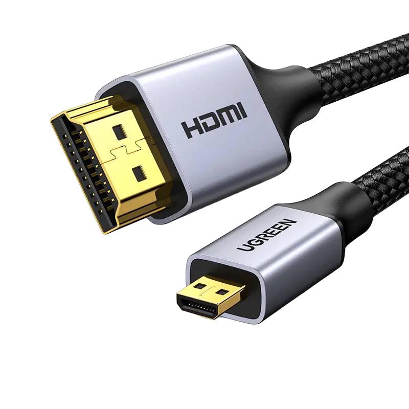 Кабель UGREEN HD109 Micro HDMI to HDMI 2.0 3D 1 м Black (10550)