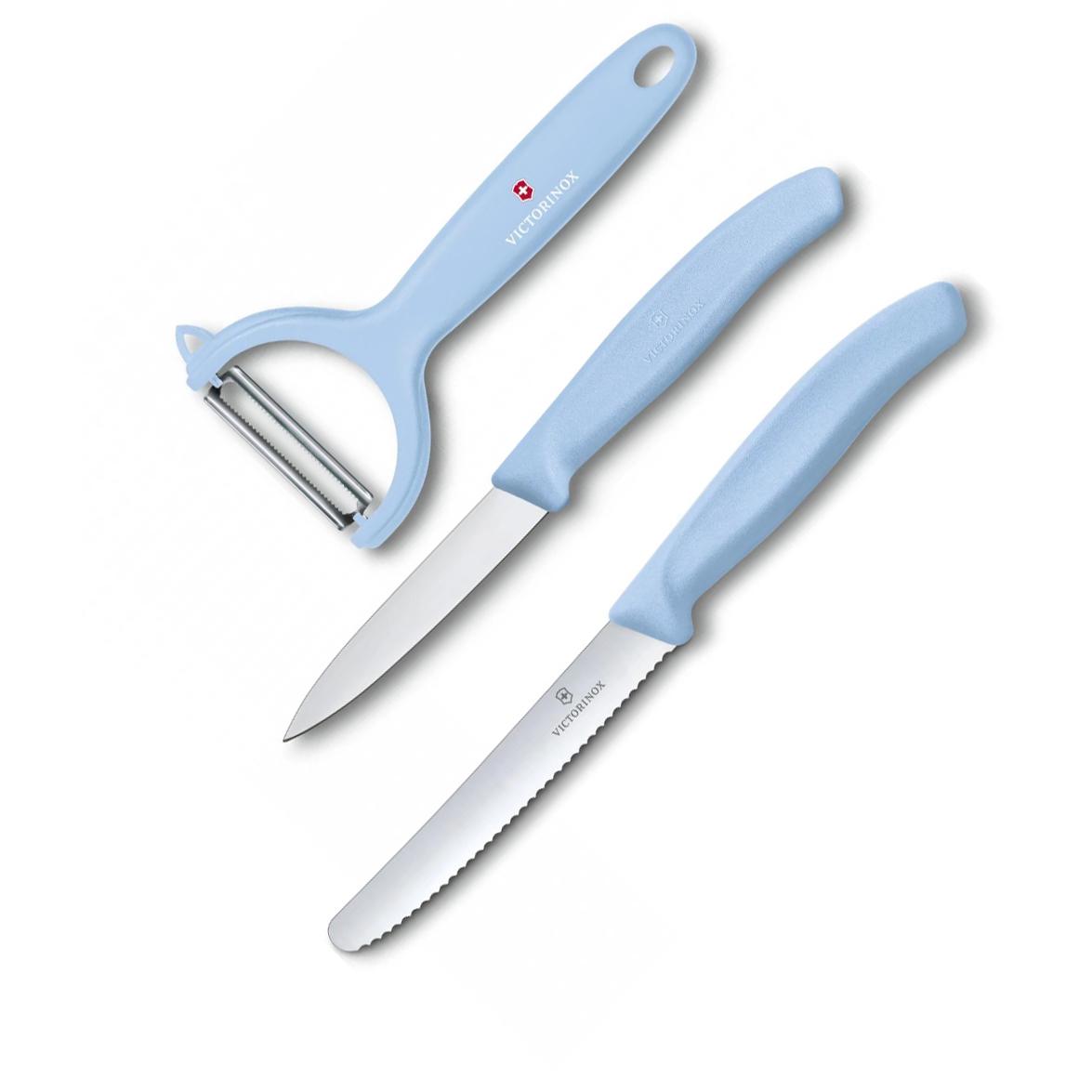 Набор кухонный Victorinox Swiss Classic Paring Set 3 шт. Голубой (58-79-Vx67116.33L22) - фото 1