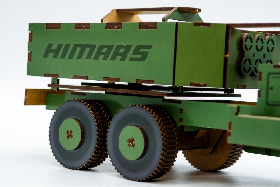 Пазл з дерева механічний PuzzleOK Himars 3D 152 деталі - фото 4 Пазл з дерева механічний PuzzleOK Himars 3D 152 деталі - фото 4