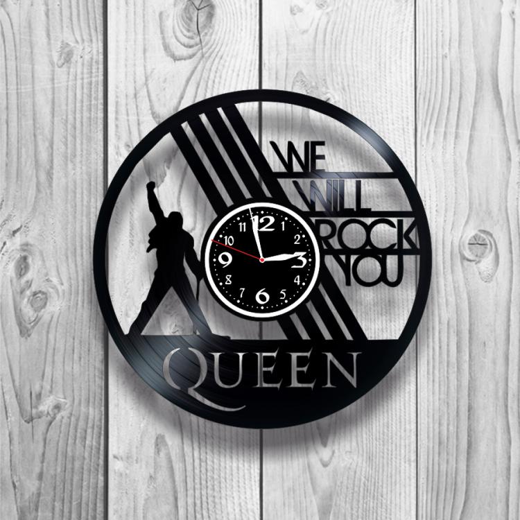 Часы настенные Фредди Меркьюри 0456 из виниловой пластинки