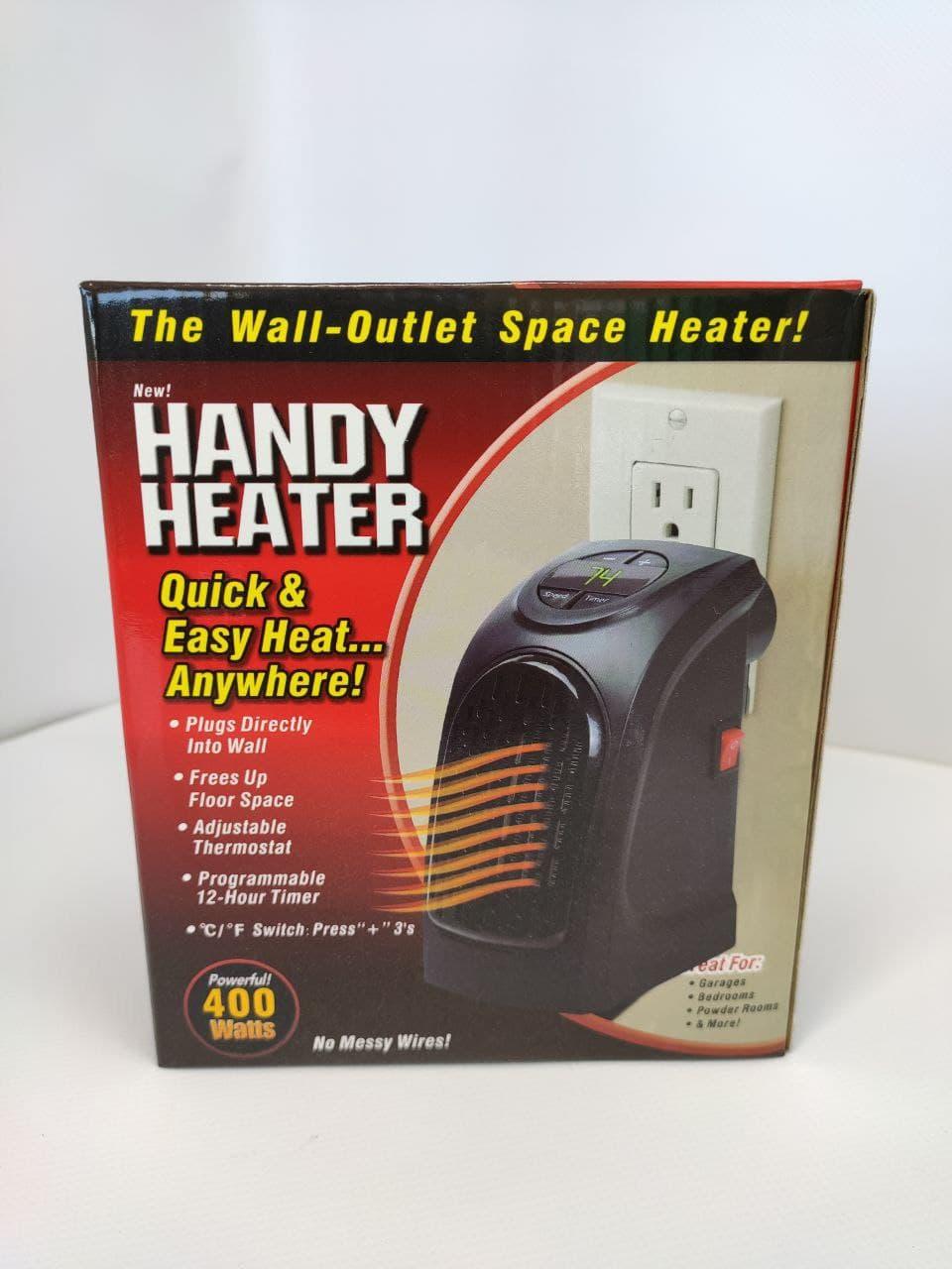 Тепловентилятор-дуйка Handy Heater з пультом 400 Вт Black (2459) - фото 5