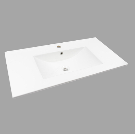 Умывальник врезной мебельный Valeso фаянс без донного клапана 910x465x170 мм (SP000053552)