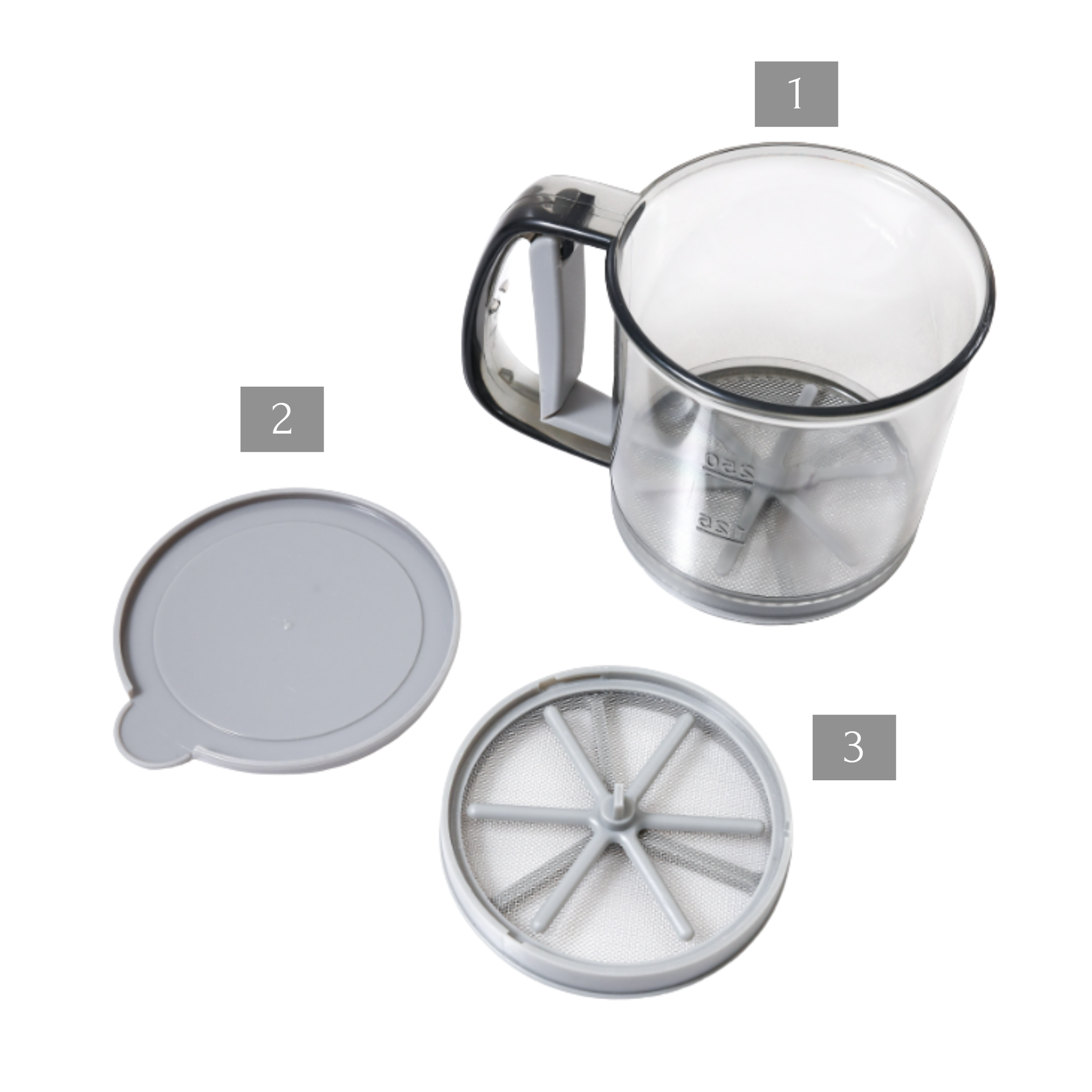 Сито кружка для просеивания муки и крупы (PRSVMK-0816) - фото 9