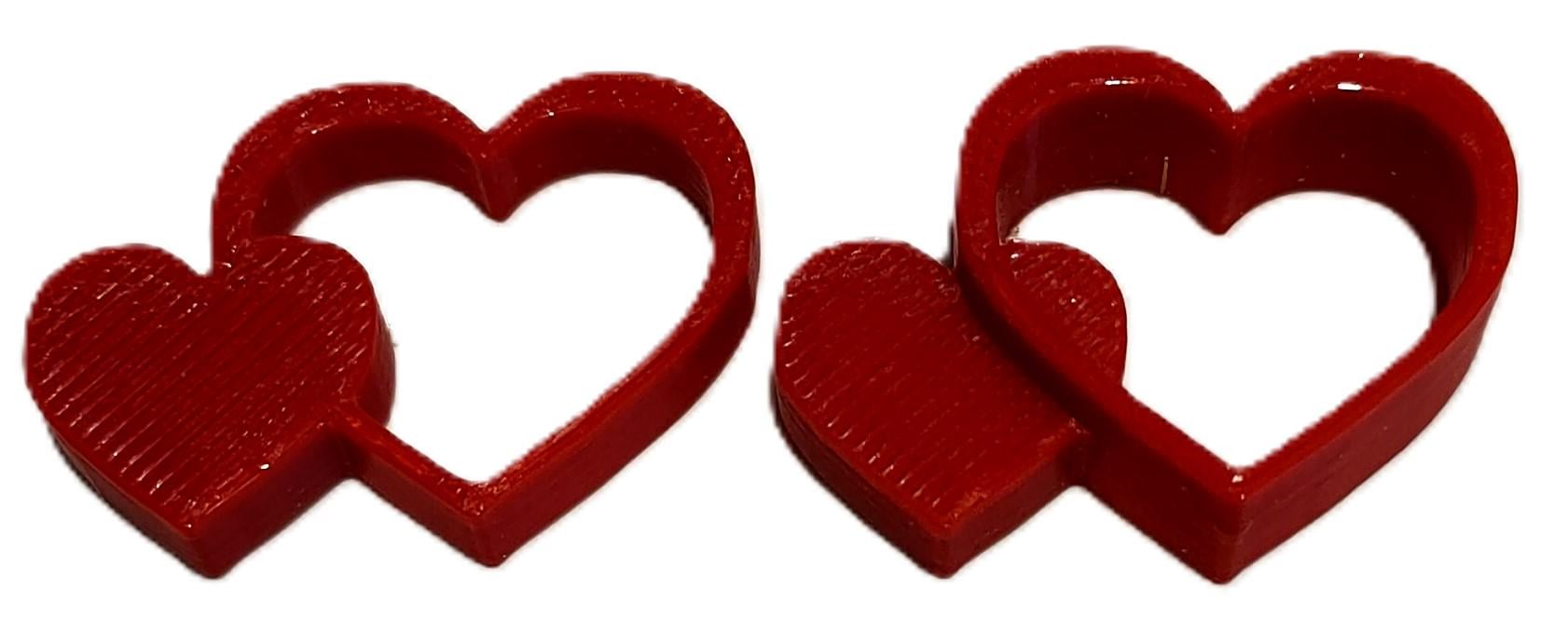 Подарок на День Святого Валентина Два Сердца 2х29х20х18 мм (SERD-2G-KR)