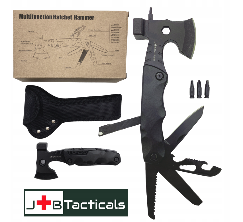 Мультитул JB Tacticals Сокира 16в1 Чорний - фото 2