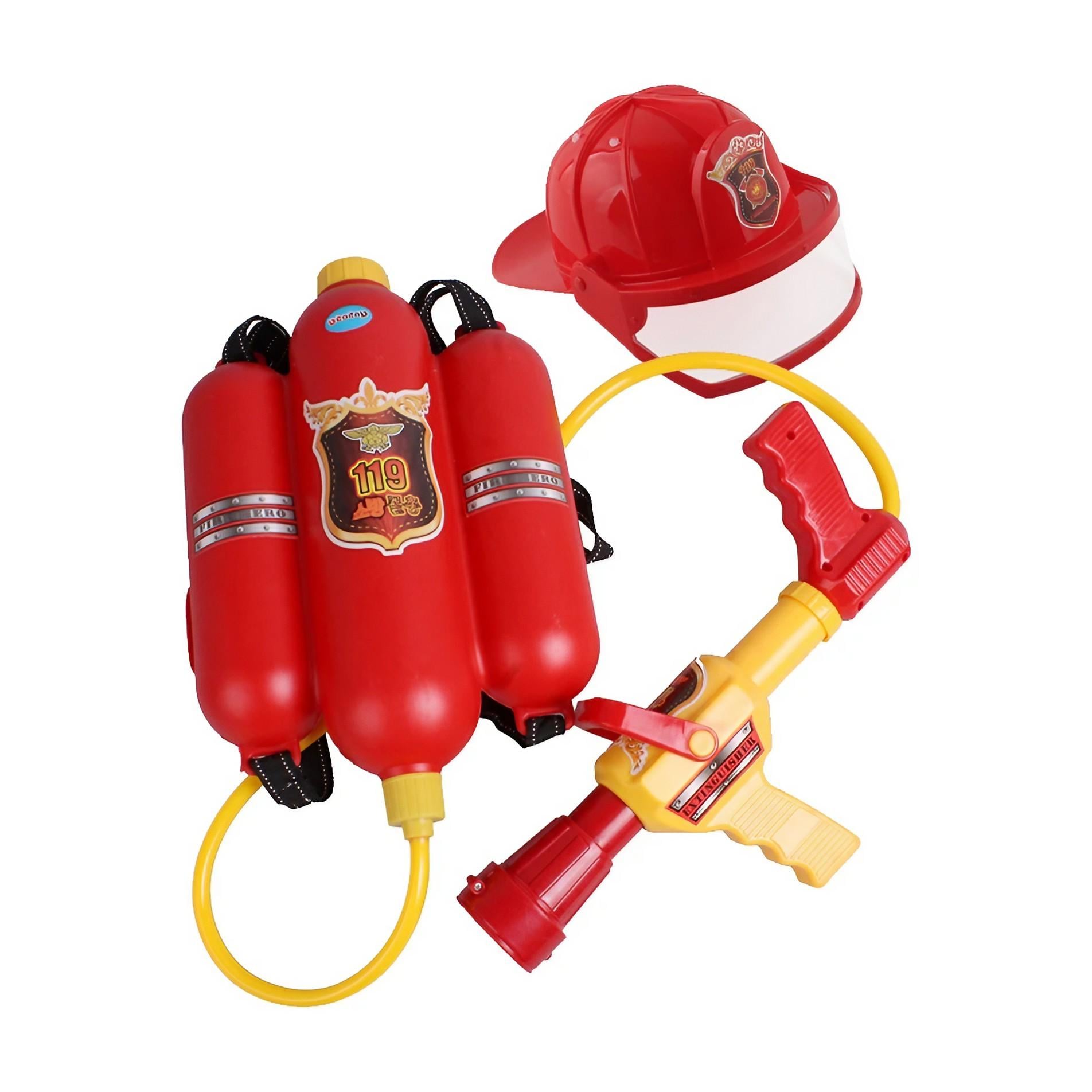 Водяное оружие пожарного детское Water Gun с баллоном и шлемом (27640924)