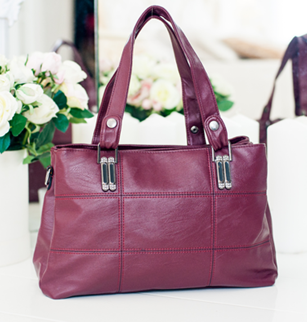 Сумка-шопер женская Бордовый (2595075532)