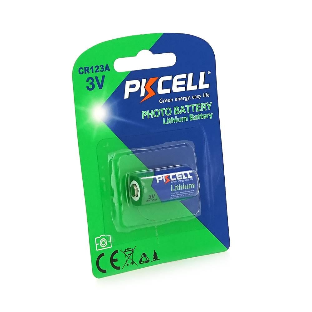 Батарейка літієва PKCELL 3V CR123A Lithium Manganese Battery Q8/96 (26788)