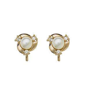 Серьги с кристаллами Сваровски Italina 009409 Белый