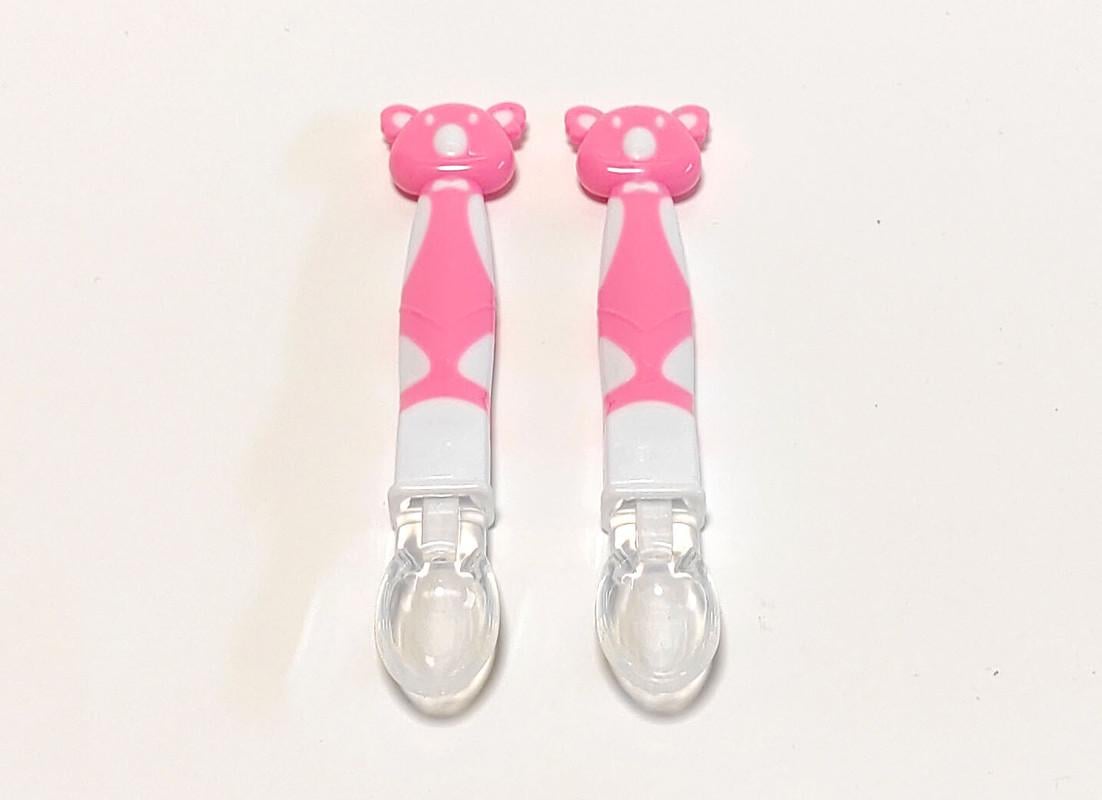 Набор столовых приборов Bimbo для детей 2 пр. в виде мишки в чехле Розовый - фото 2 Набор столовых приборов Bimbo для детей 2 пр. в виде мишки в чехле Розовый - фото 2