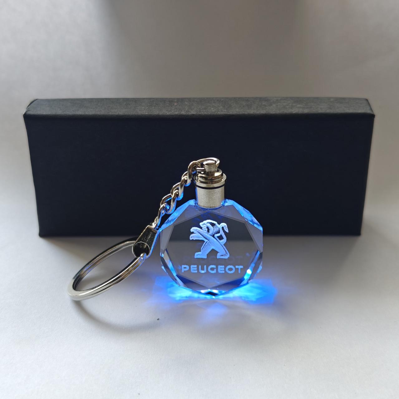 Брелок LED Кристалл PEUGEOT (1211961114)