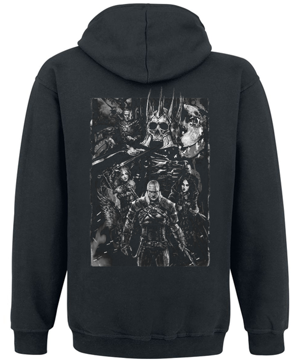 Толстовка без блискавки "The Witcher 3: Wild Hunt" L Чорний (39179) - фото 2 Толстовка без блискавки "The Witcher 3: Wild Hunt" L Чорний (39179) - фото 2