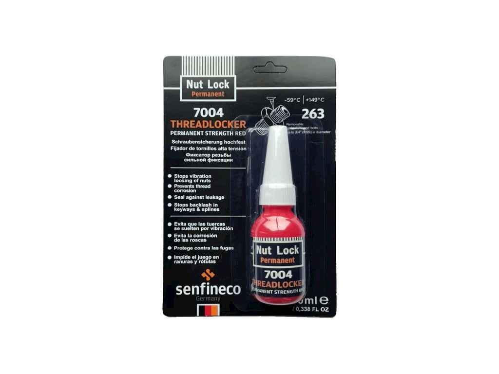 Фиксатор резьбы SENFINECO Threadlocker permanent однокомпонентный 10 мл Красный (1074725)