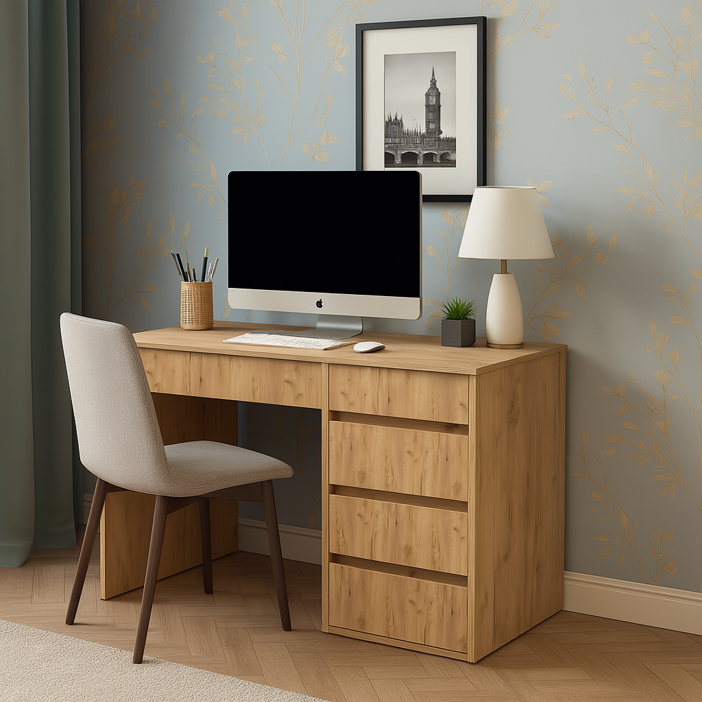 Стіл письмовий СП7 5Я SENAM 780х1100х600 мм ДСП Дуб Крафт Золотий - фото 1 Стіл письмовий СП7 5Я SENAM 780х1100х600 мм ДСП Дуб Крафт Золотий - фото 1