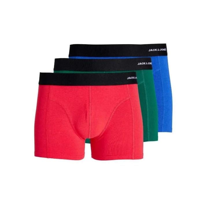 Набір трусів боксерів чоловічих Jack&Jones ADDITIONAL 3 шт. L Червоний/Зелений/Синій (657575)