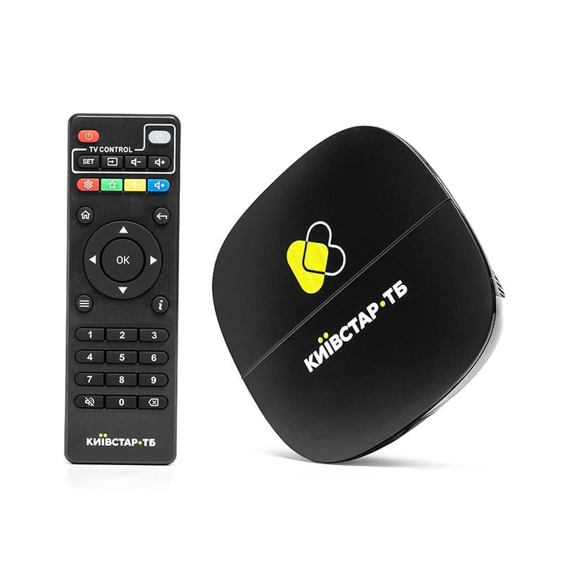 Киевстар ТВ пакет "Премиум HD" на 3 мес + Смарт ТВ приставка iNeXT TV-X 2/16 Гб Smart TV Box Android TV 10 (311)