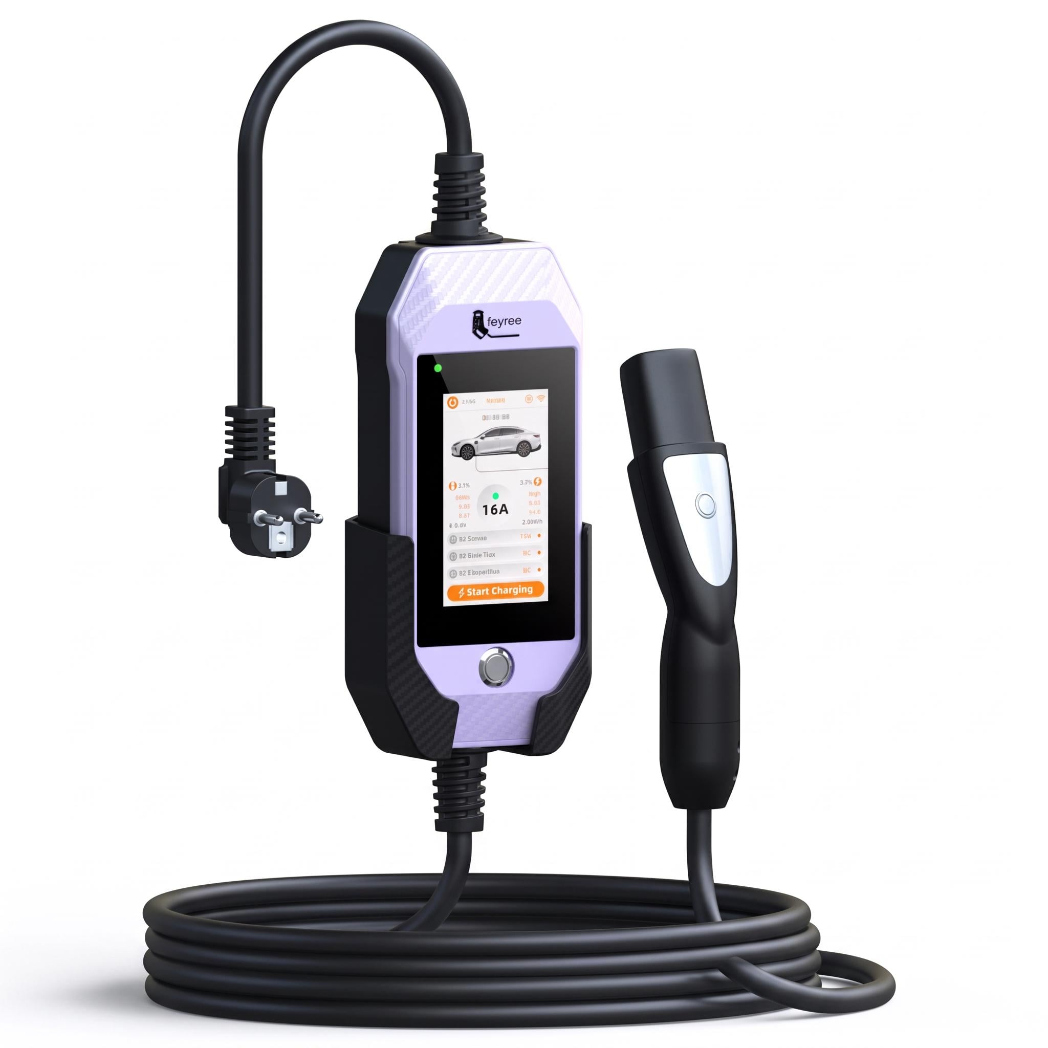 Зарядка для электромобиля Feyree 3,5 кВт 16A Tesla Purple Lion EV-Ultra/Smart APP Wi-Fi Purple (3199765667)