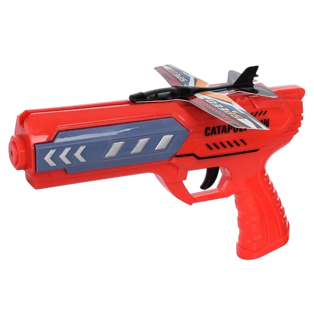 Пистолет игрушечный с самолетиком 77910 от 3 лет Красный (26767672)