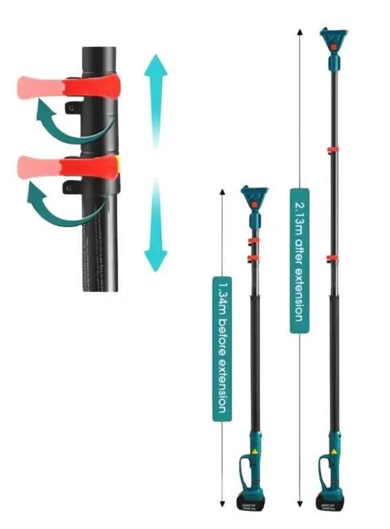 Набор аккумуляторного инструмента VORSKLA мини-пила 153/20 секатор 2/20 удлинитель VS'2000 (27707864) - фото 9