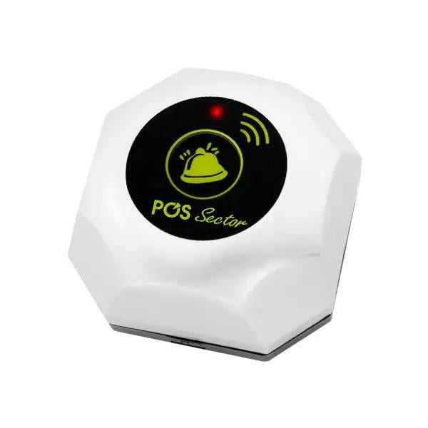 Кнопка вызова беспроводная официанта Pos Vector PS BIG MAC Белый (1041)