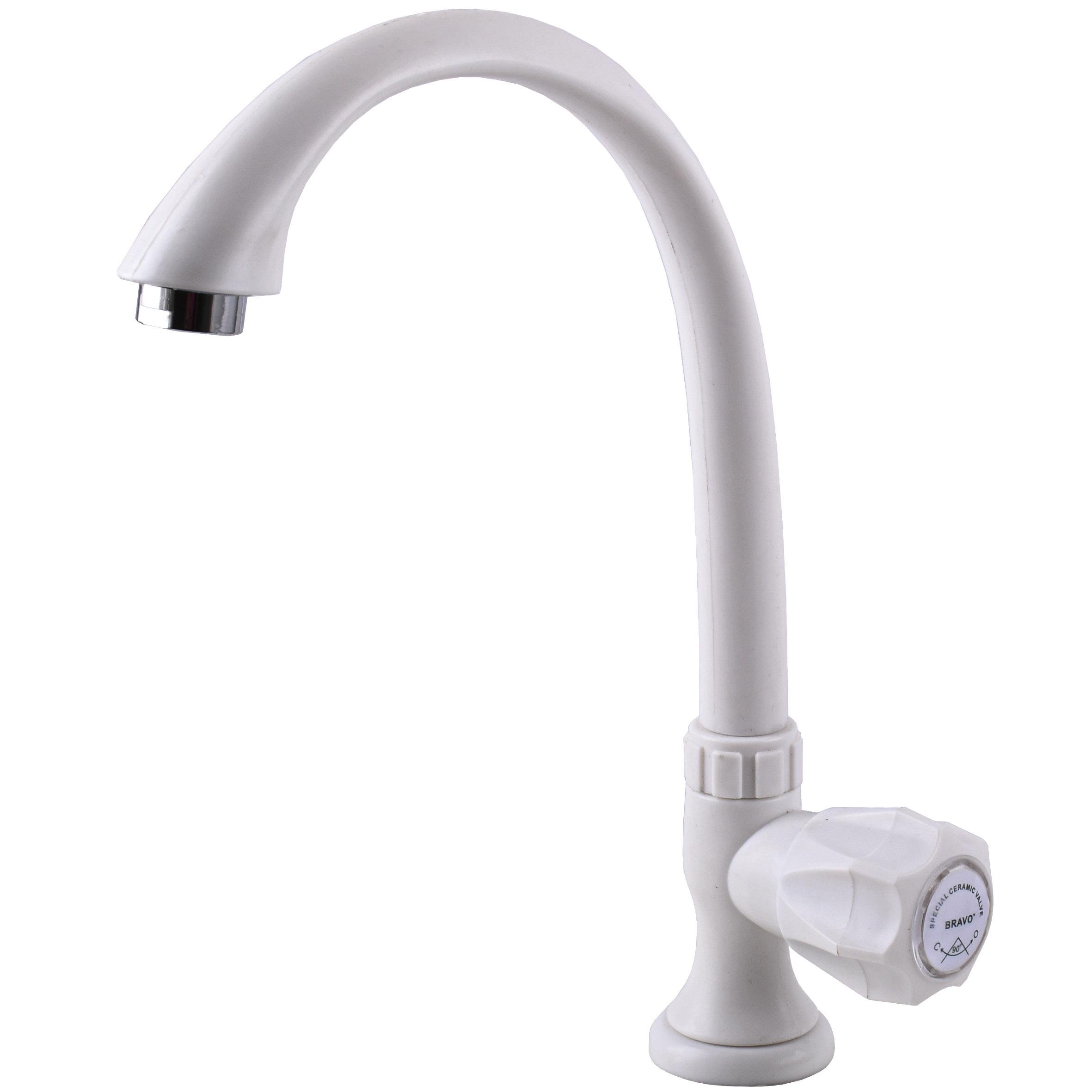 Кран для умывальника Bravo B2-00-003 000024366 на одну воду Белый (231202)