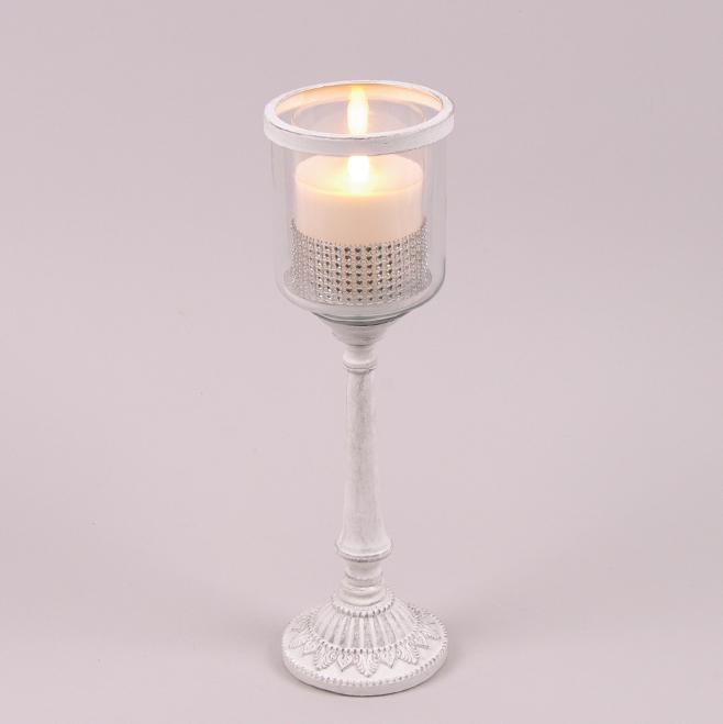 Підсвічник металевий Flora H-35 см (26848) - фото 4 Підсвічник металевий Flora H-35 см (26848) - фото 4