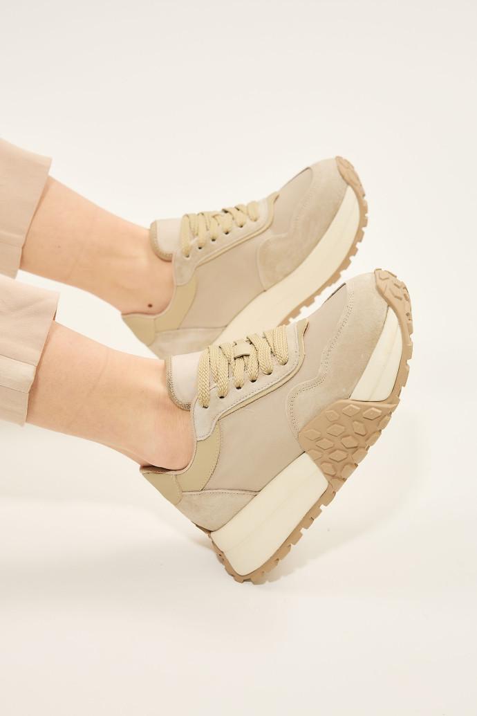 Кроссовки женские демисезонные LONZA р. 40 Бежевый (184354) - фото 1