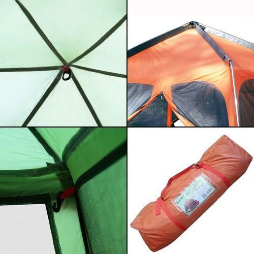 Туристическая беседка-палатка Tramp Lite Mosquito 4,3х3,7х2,25 м Оранжевый - фото 6