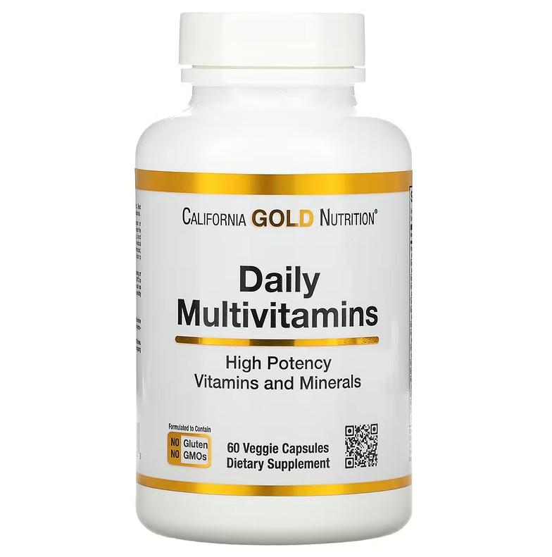 ᐉ Витамины California Gold Nutrition Daily Multivitamins 60 капсул