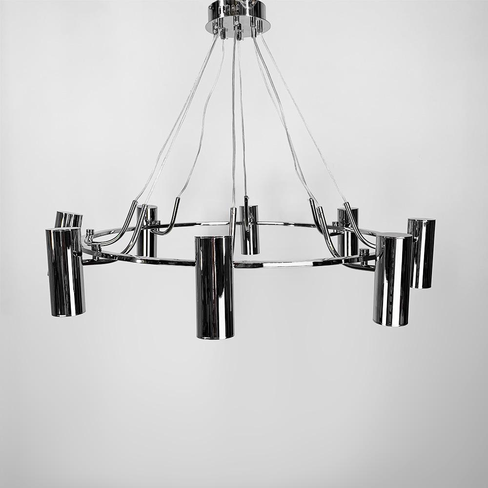 Люстра подвесная LightHouse LNF-17439/8 CH цоколь GU10 Хром