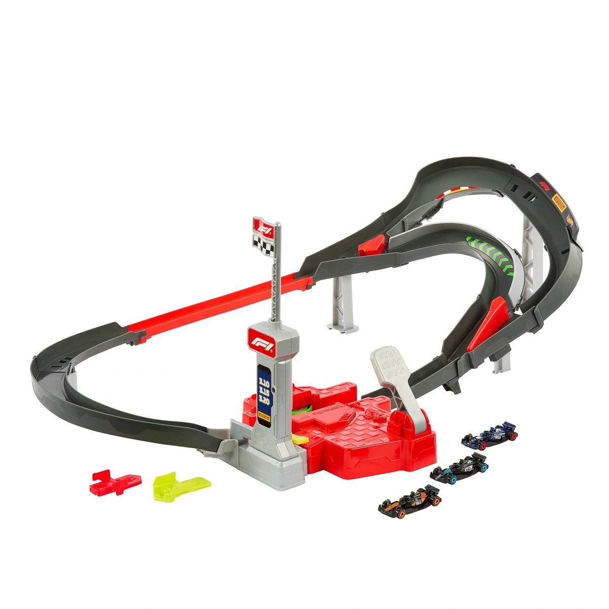 Трек Hot Wheels Sprint Race Circuit Трасса для гонки Формулы 1 с 3 машинками (JDY15)