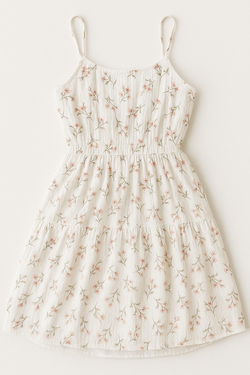 Платье Primark 8174556 Цветы 164 см Белый