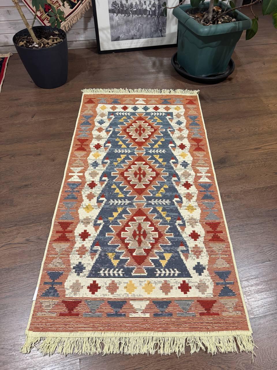 Ковер плетеный двухсторонний Shana Arty 001 160x230 см Разноцветный